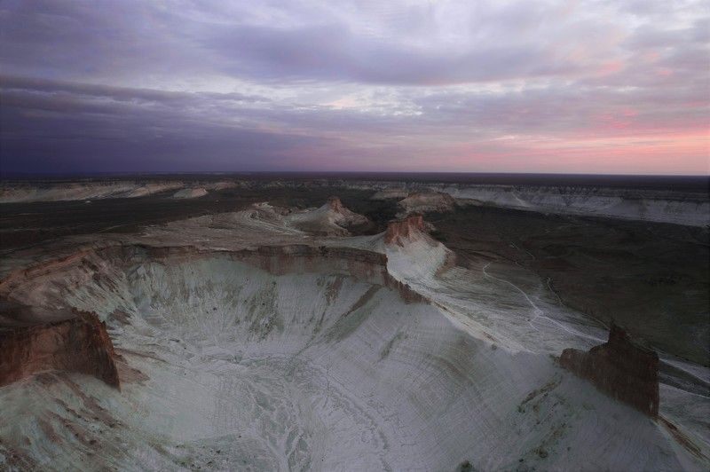 Казахстан, дрон, Мангистау И встало солнце фото превью