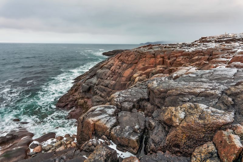 На берегу Баренцевого  моря. фото превью
