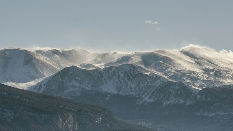 горы, зима, метель, снег, нагой-чук, мессо  фото превью