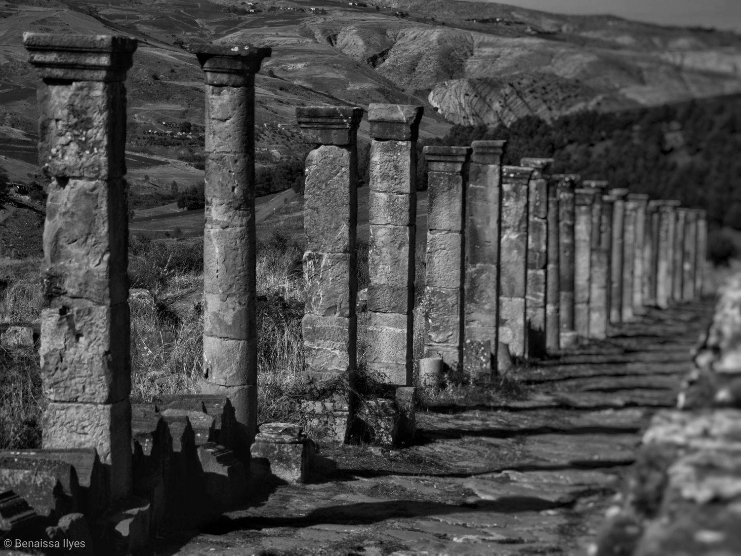 black and white, bnw, monochrome, art, ruines, roman, architecture, old architecture, ancien,, Ilyes Benaissa