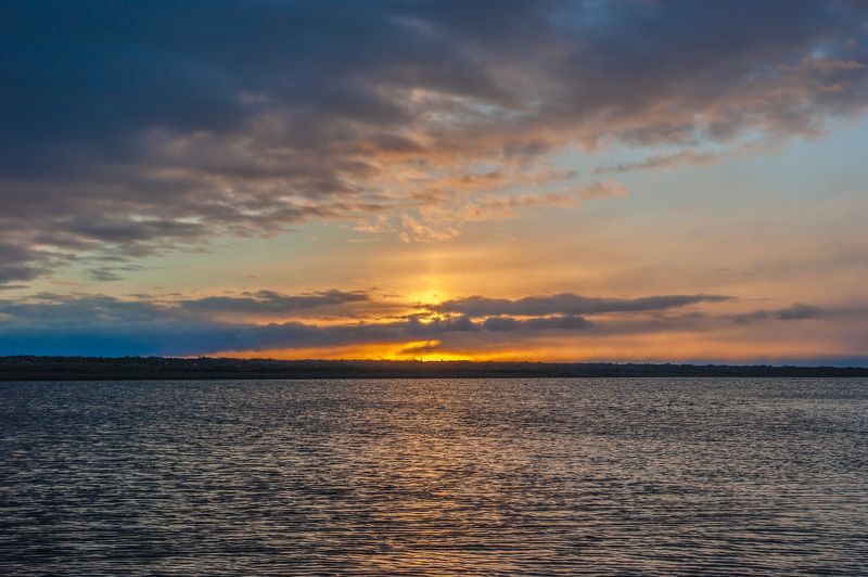 Солнце на закат фото превью