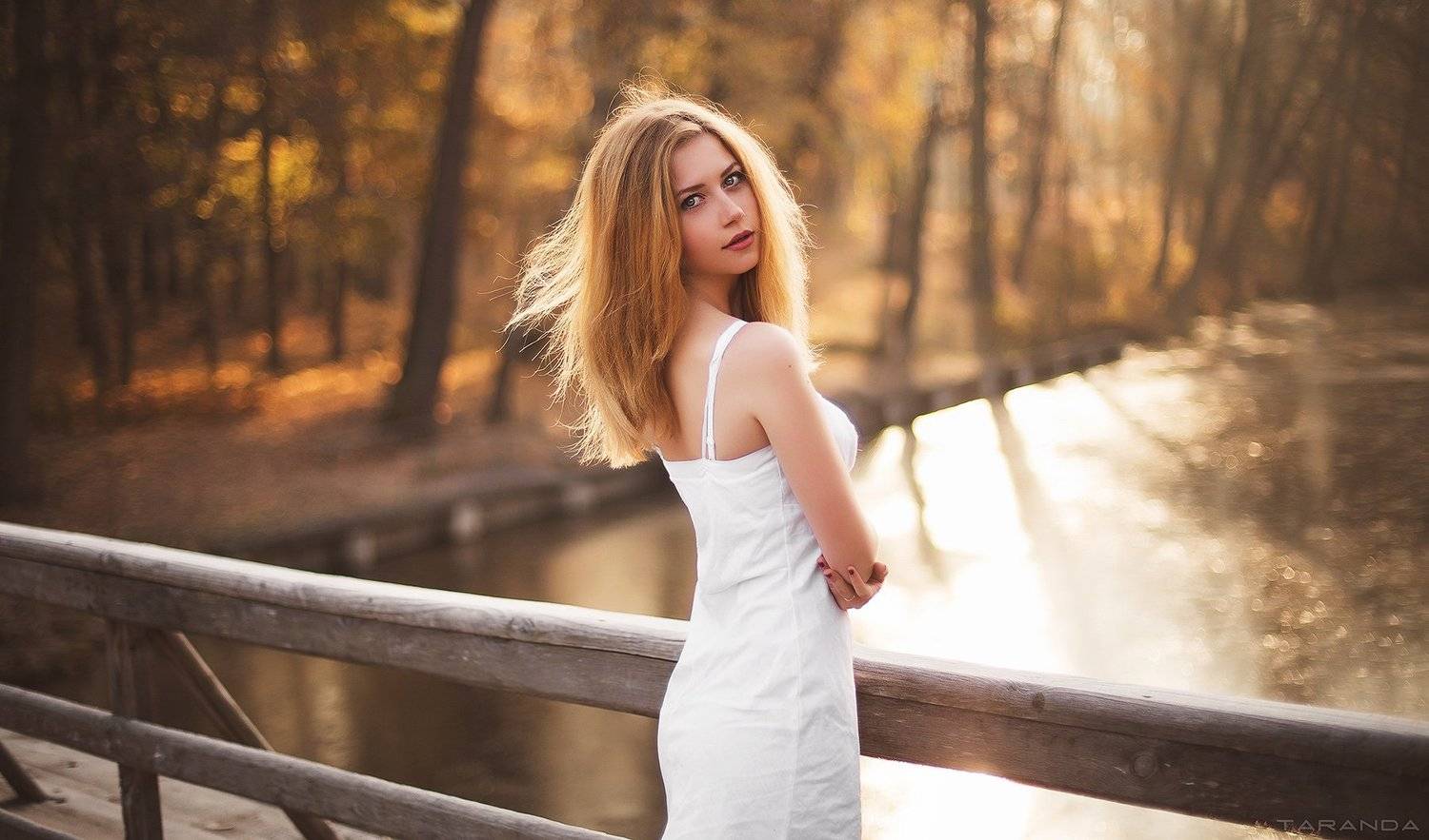 Girl, Light, Nature, River, Summer, Sun, Sunlight, Sunset, Sweet, Warm, Water, Тарас Таранда