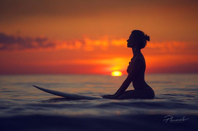 Art nude, Surf girl, Балтийское море Серфинг фото превью