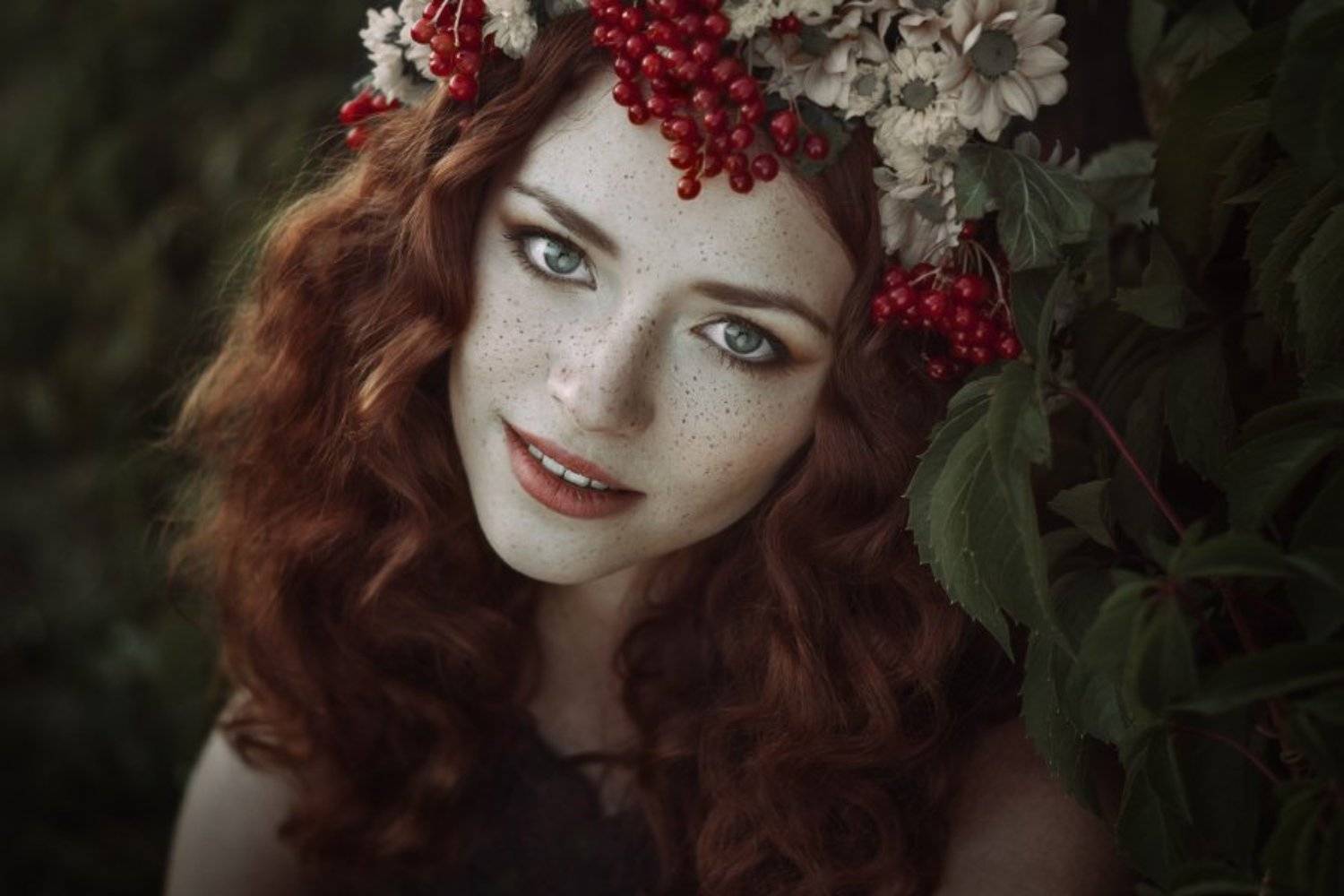 Веснушки, Портрет, Рыжая, Федотов, Сергей Федотов