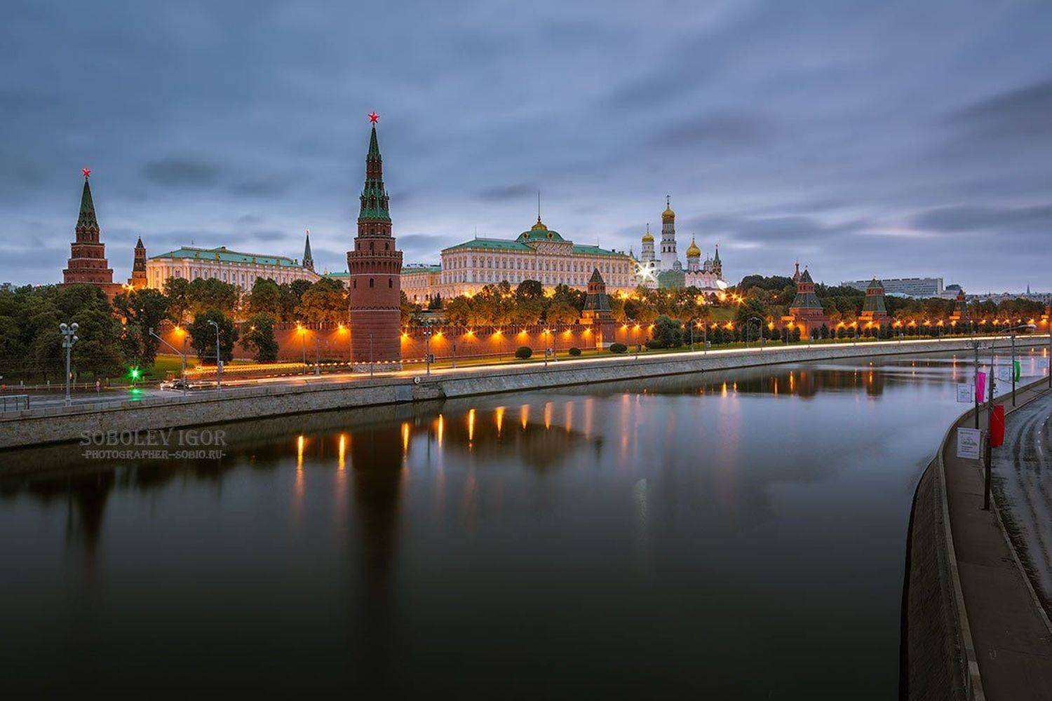 Kremlin, Morning, Moscow, Russia, Кремль, Москва, Россия, Утро, Соболев Игорь