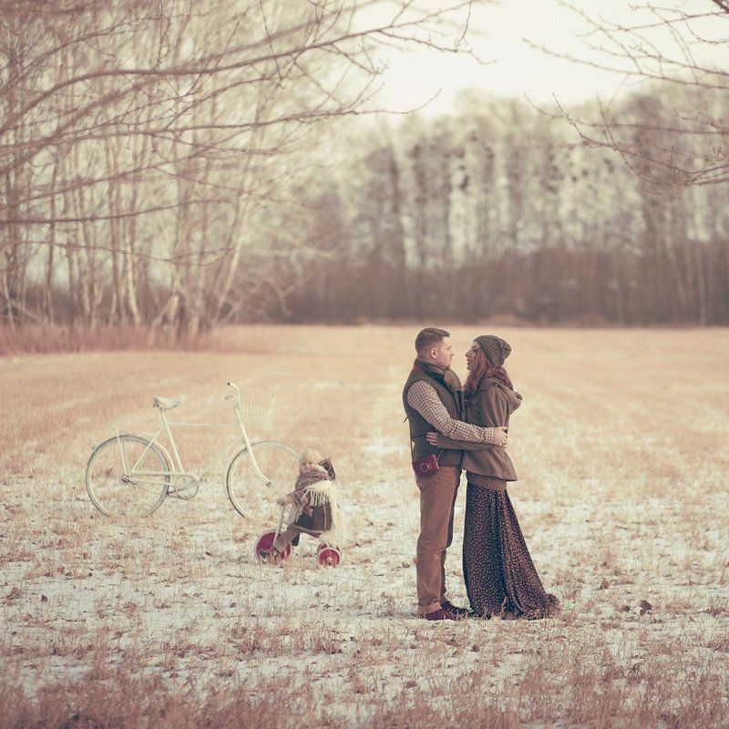 Девочка, Любовь, Семья велосипеды фото превью