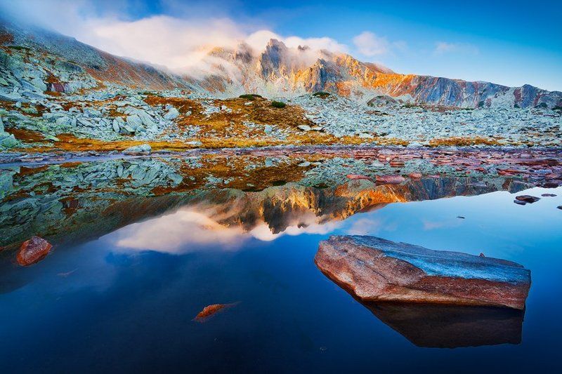 Autumn, Landscape, Mountains autumn lake фото превью