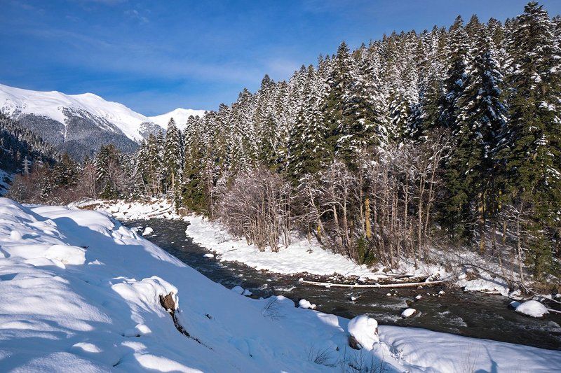 Архыз, Зима, Карачаево-Черкесия Архыз фото превью