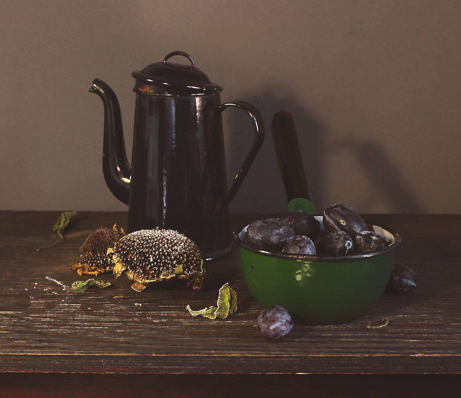 натюрморт, фотонатюрморт, осень, фрукты, сливы, подсолнухи, наталья казанцева,still life, Наталья Казанцева