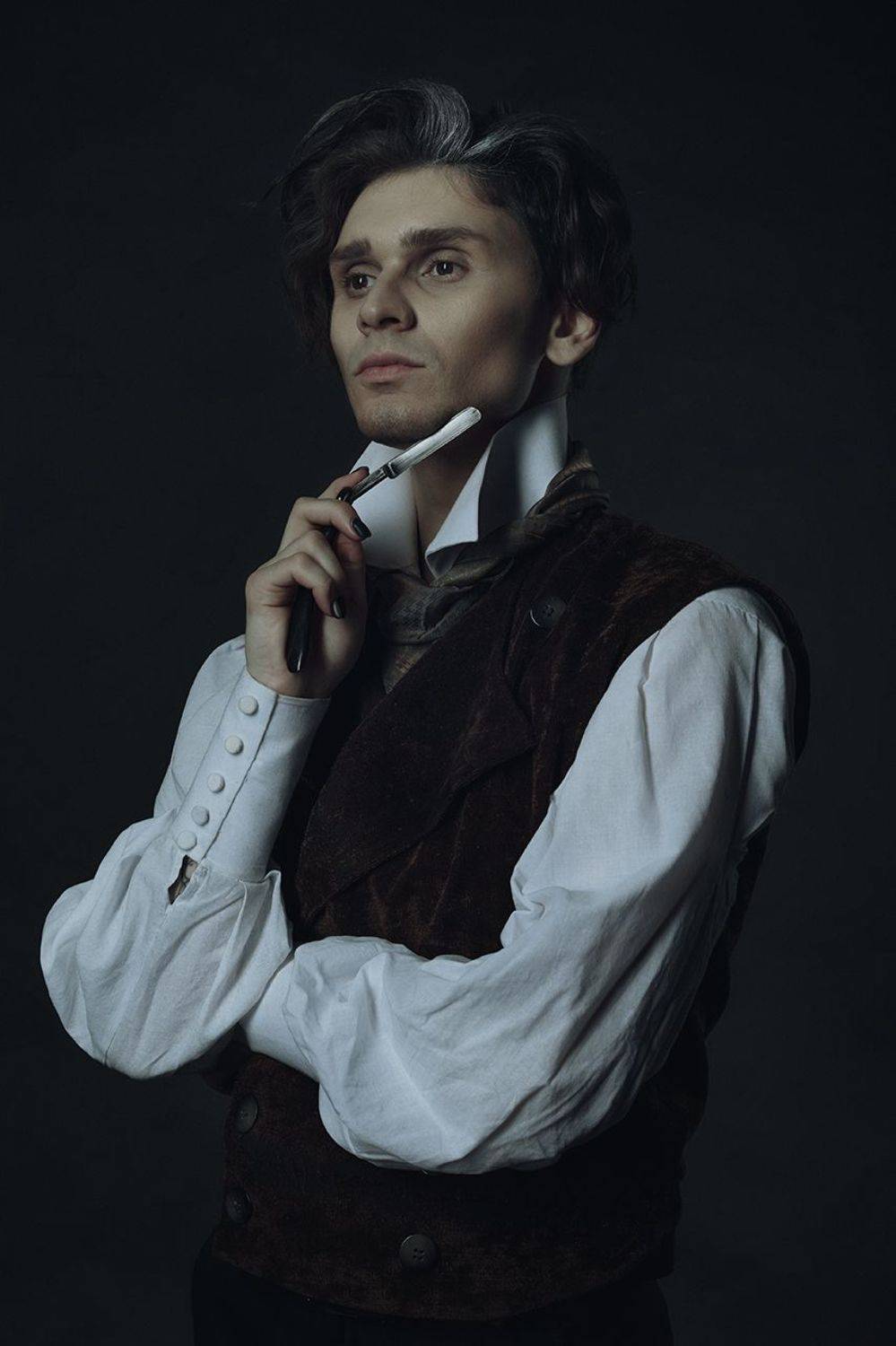 мужской портрет, портрет, в студии, постановочное фото, винтаж, canon, студийный свет, молодой человек, Сигат Екатерина