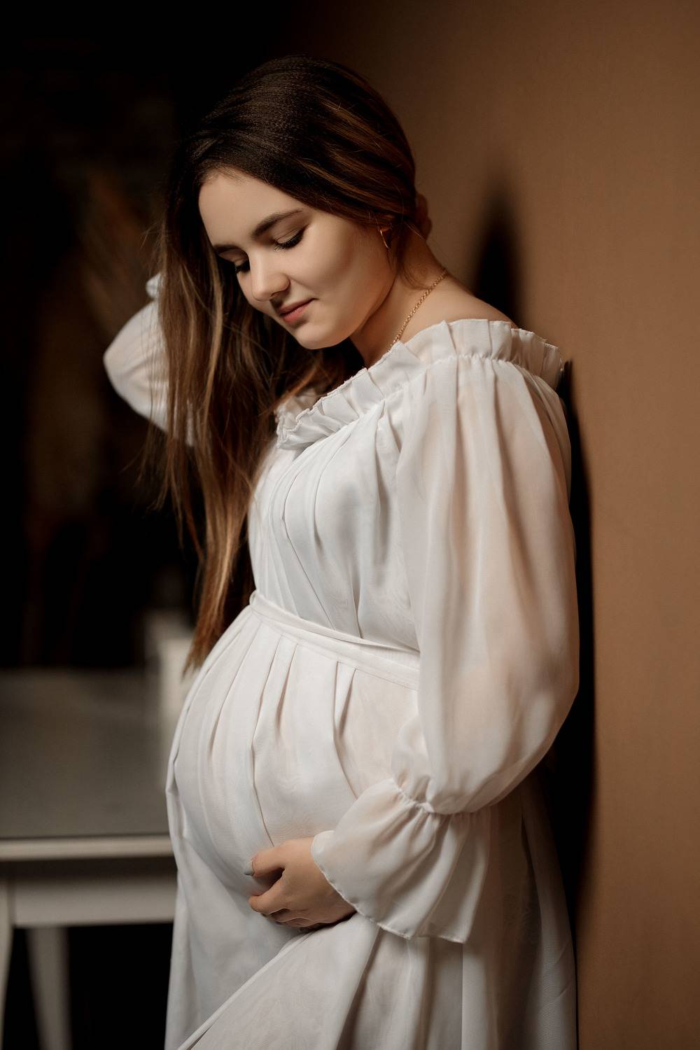 девушка, модель, портрет, фотосессия, студия, girl, model, modeling, young, portrait, беременная, творческий портрет, женский портрет, woman, young woman, glamour, постановка, постановочная фотография, fashion, Владимир Васильев