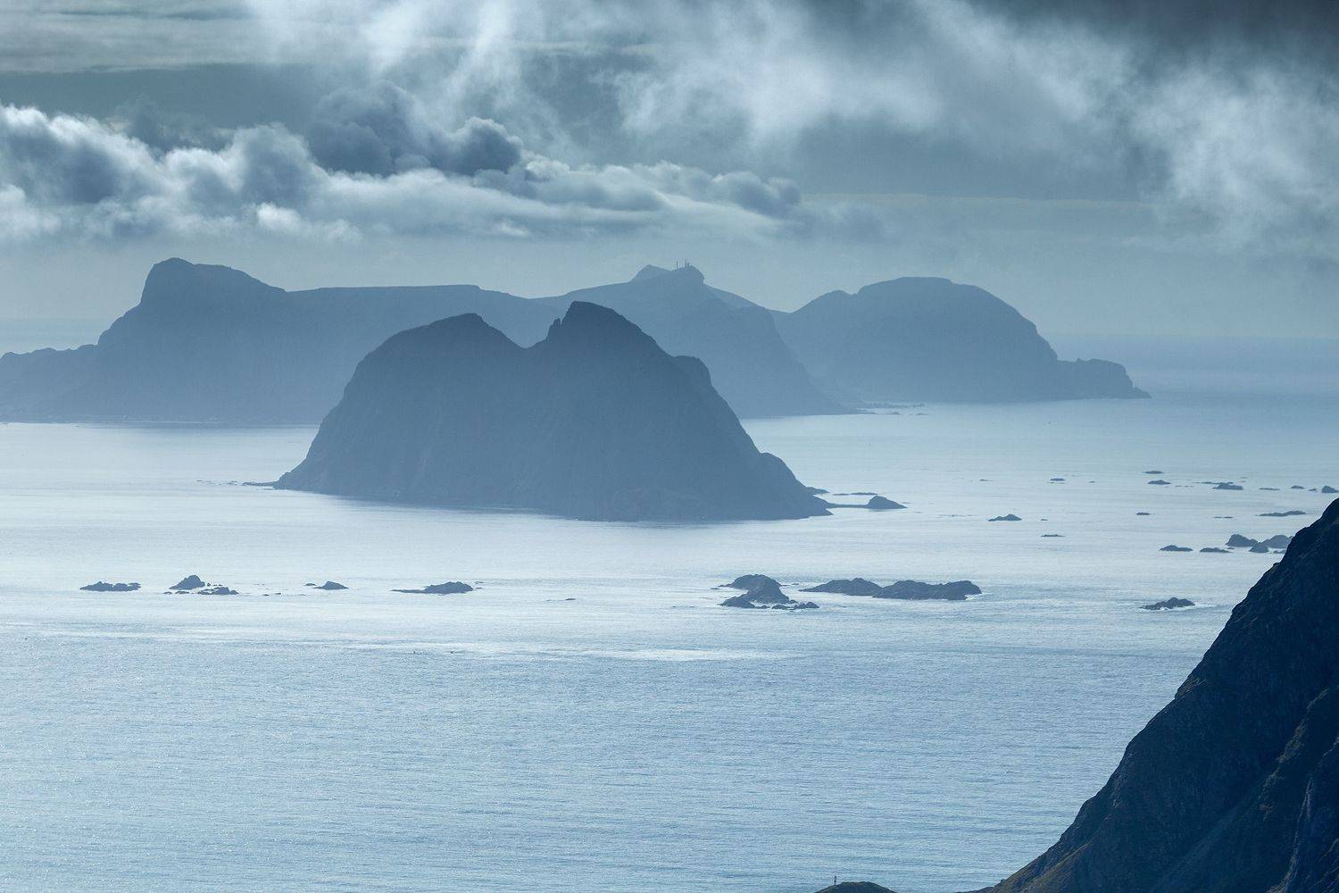 норвегия,лофотены,москенес,горы,море,туман, Денисов Игорь