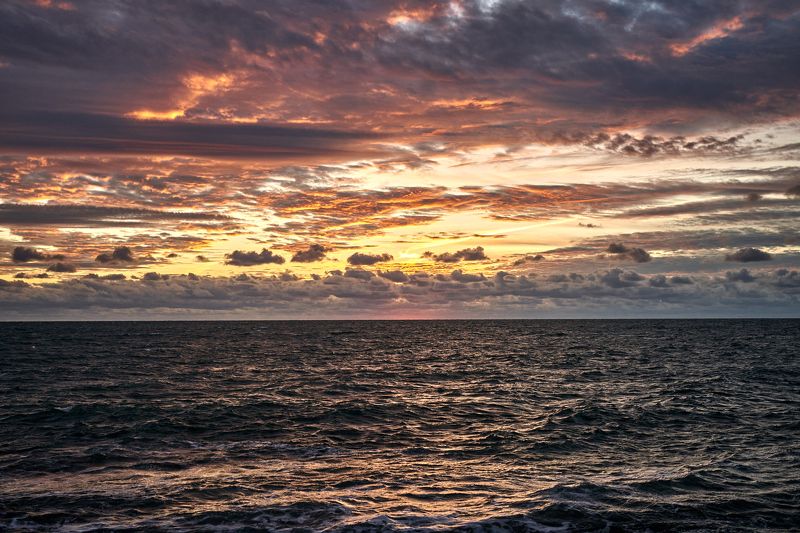 зима, море, закат, черное море, январь Палитра зимнего моря. фото превью