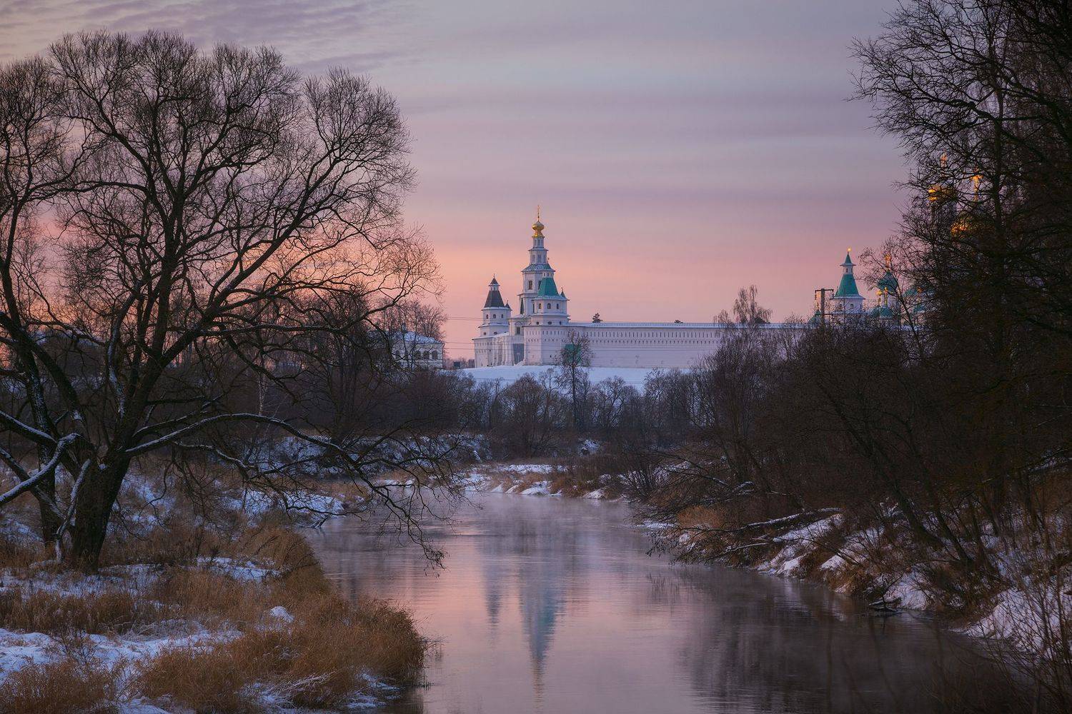 истра, храм, зима, подмосковье, река, Александр Стрельчук