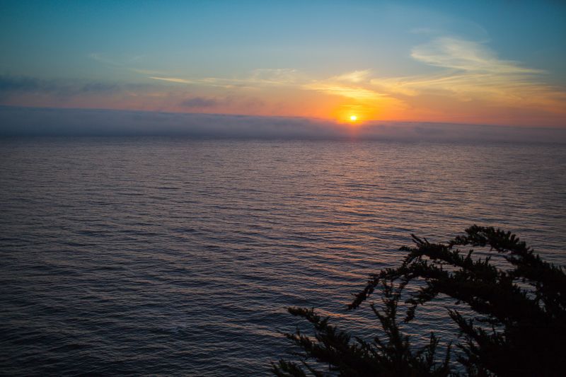 Pacific ocean\'s sunset. фото превью