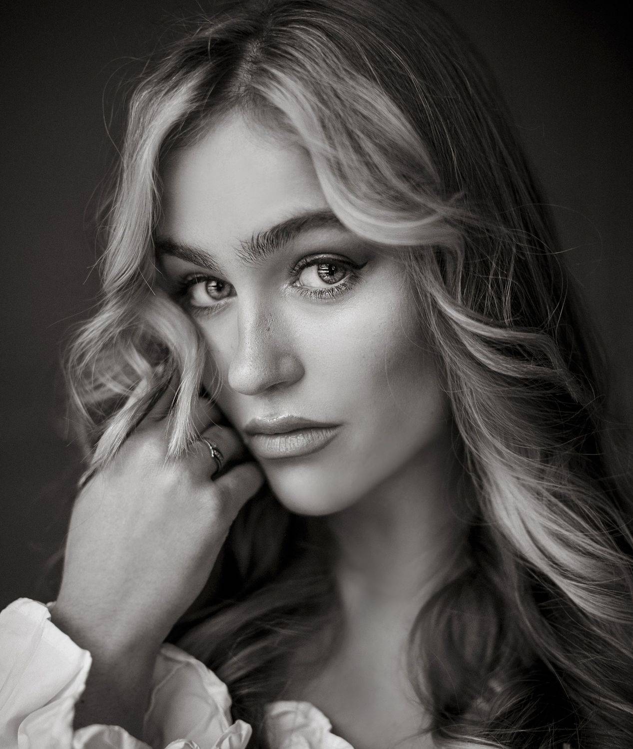 девушка, женский портрет, портрет, глаза, художественный портрет, чб, Светлана
