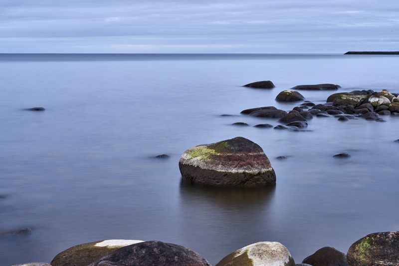 озеро, утро, рассвет, тишина, осень, ладога, ладожское озеро, карелия Молчание. фото превью
