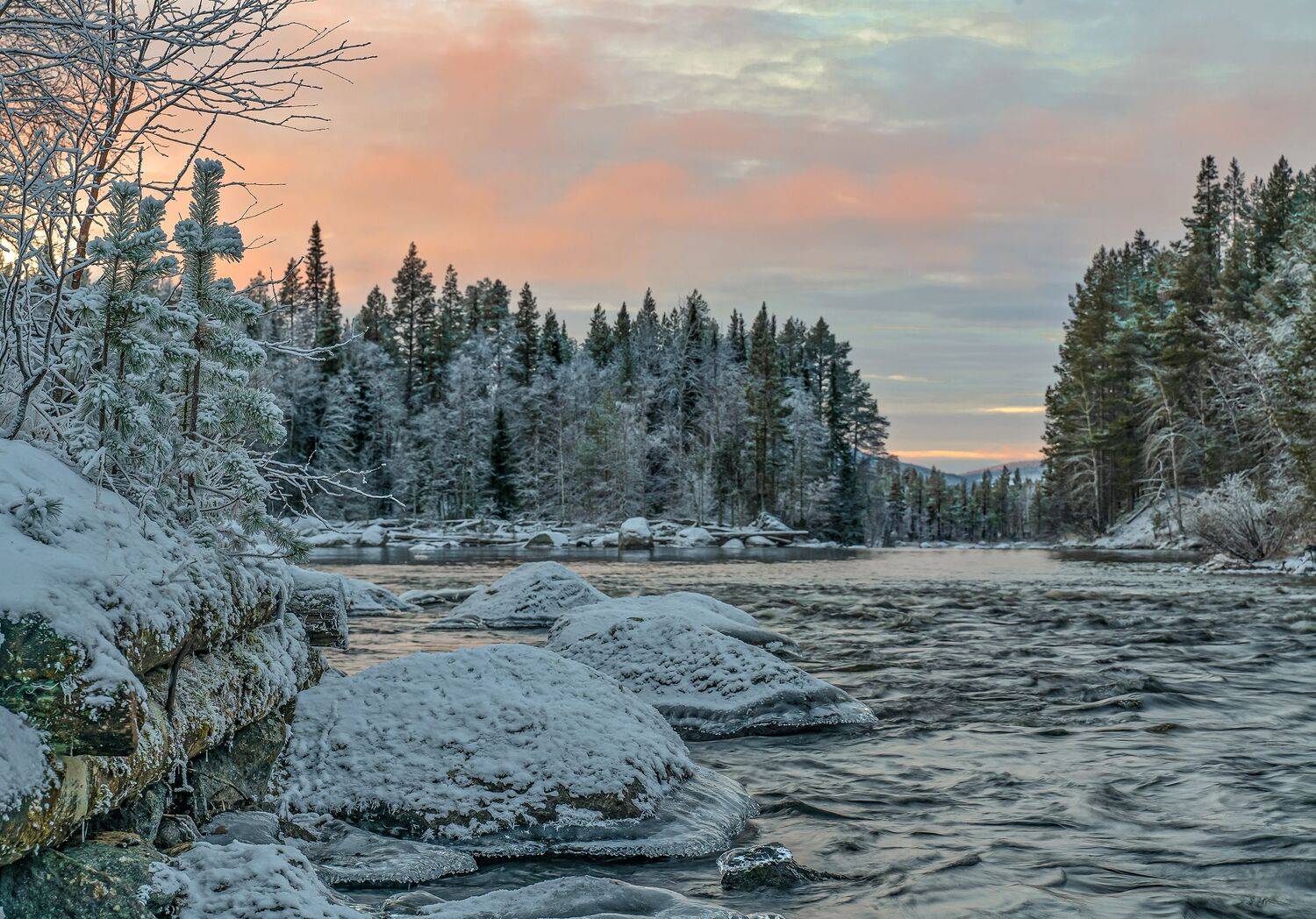 кольский, п-в., ноябрь., на закате., Бирюков Вячеслав