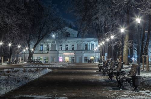 Первый вечер зимы в парке