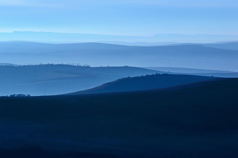 кчр ,бермамыт,горы,тональнаяперспектива,синий Синее ... фото превью
