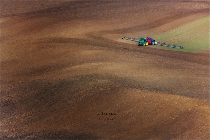 south moravian,пейзаж,линии,южная моравия,lines,свет,czech,осень,чехия,landscapes,полевыё работы,трактор \