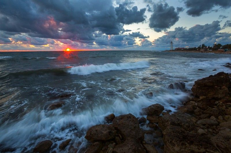 херсонесский маяк, крым, черное море, севастополь, мыс херсонес Мыс Херсонес фото превью