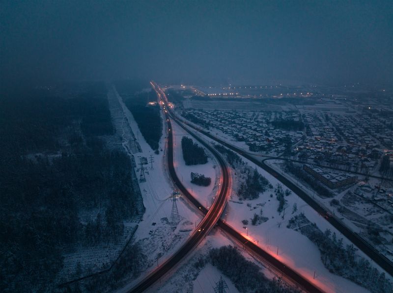 метель, снегопад, лес, зима, туман Мгла фото превью