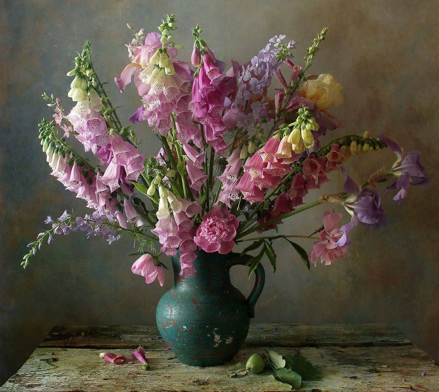 натюрморт, цветы, наперстянки, лето, марина филатова, Марина Филатова