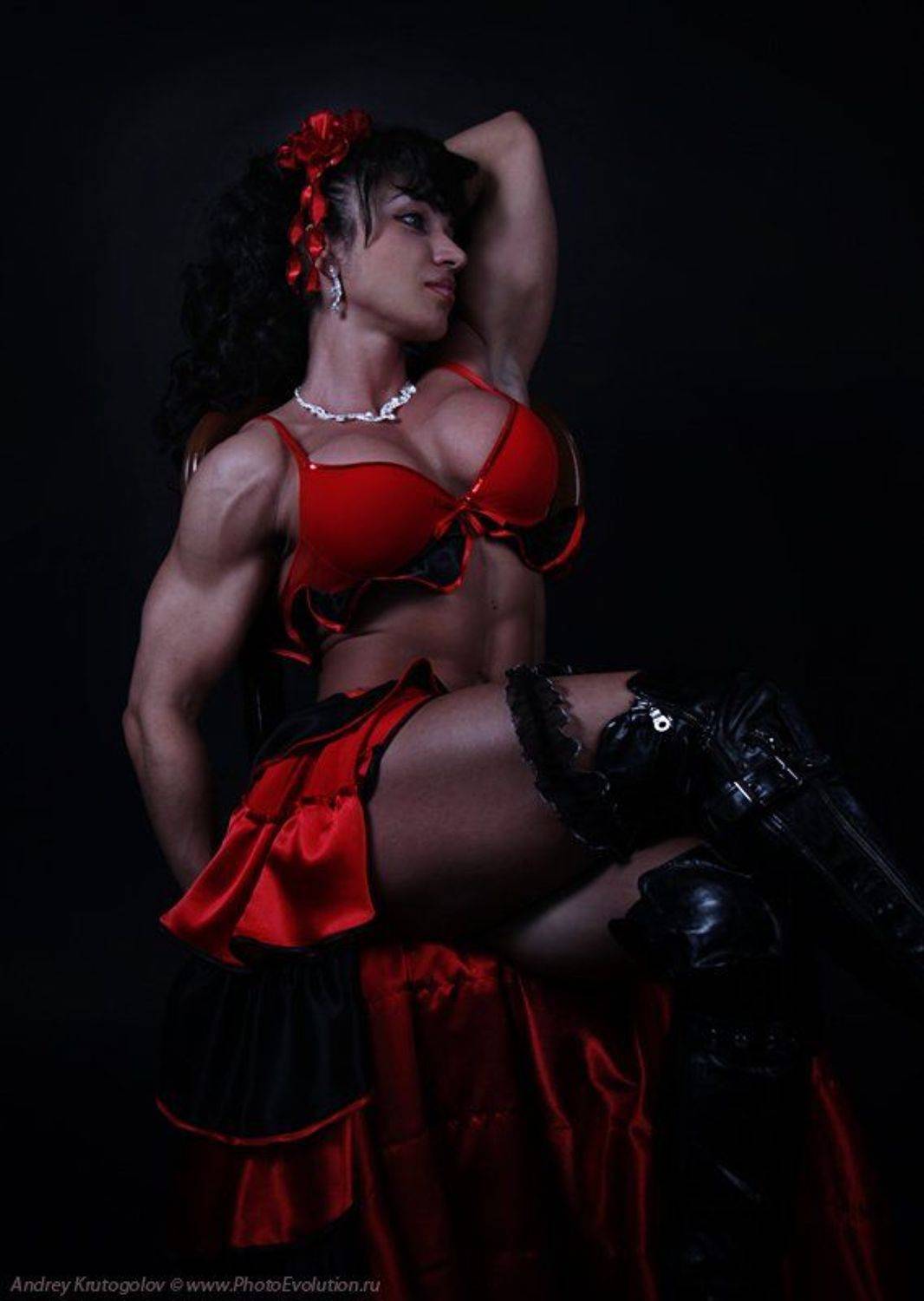 бодибилдинг, фитнес, спорт, мышцы, грудь, девушка, женщина, портрет, амазонка, Андрей Крутоголов