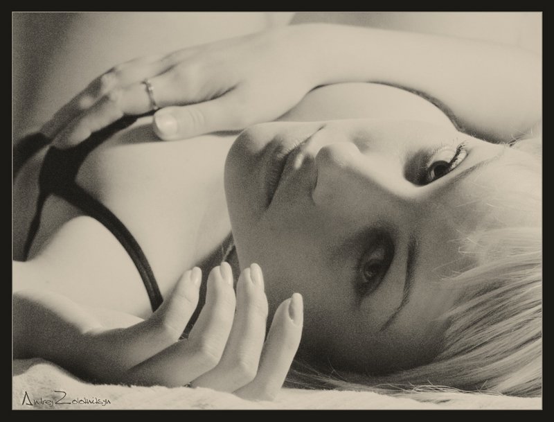 девушка, портрет Я скучала фото превью