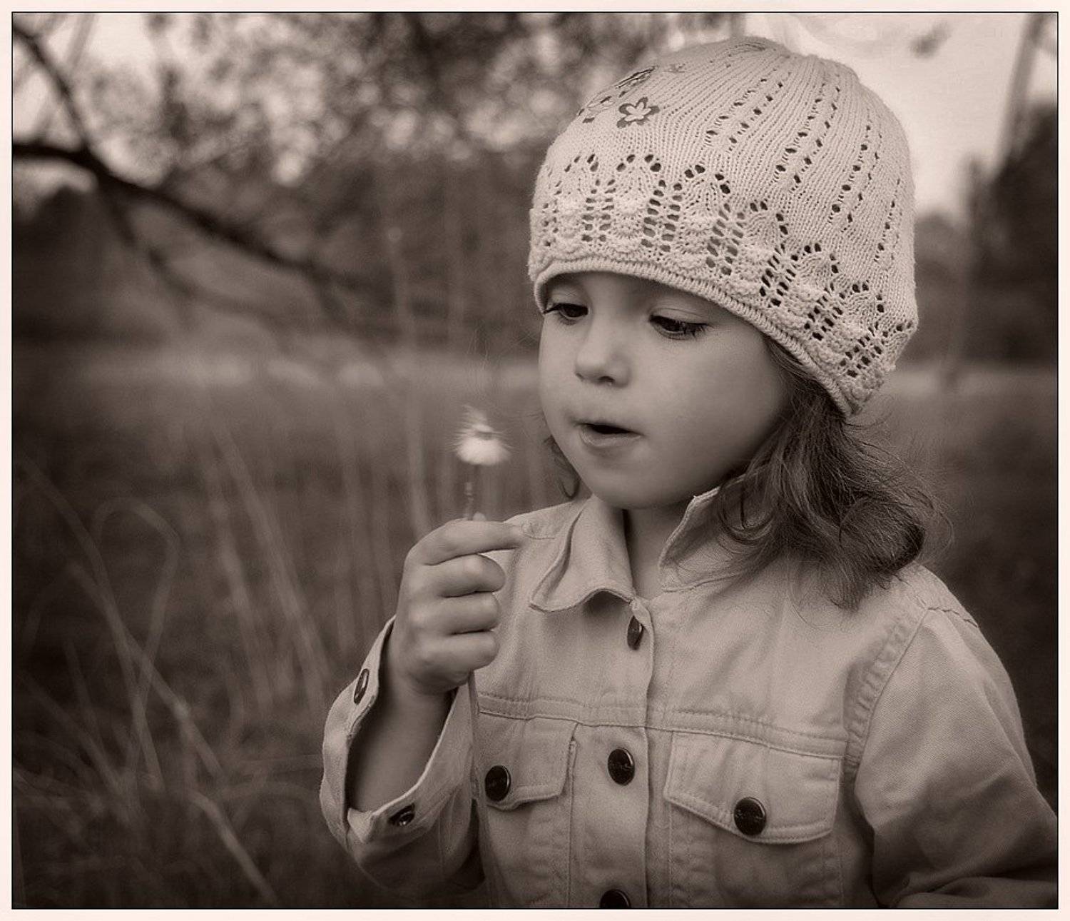 девочка, ребенок, портрет, цветок, Юлия