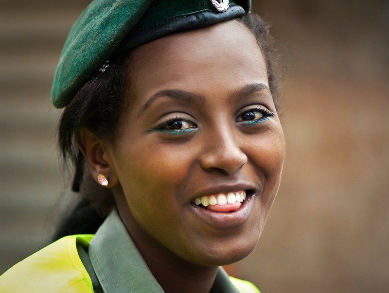 иерусалим, рынок, девушка, полиция, эфиопка Лица Иерусалима фото превью