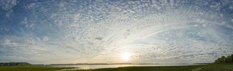 утро, рассвет, можайское, водохранилище, бородино, небо Небо майского утра фото превью