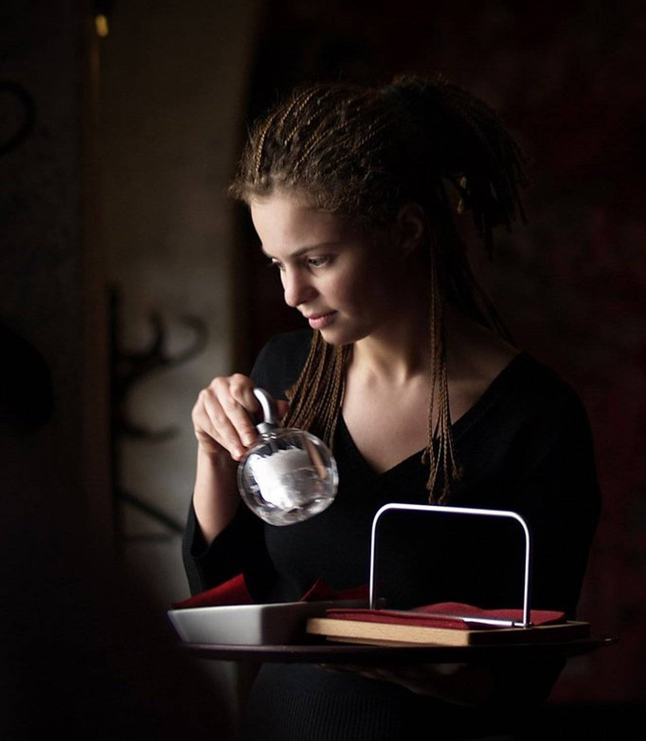 девушка,кафе, Toska