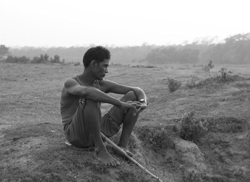 демон сидящий (по мотивам Врубеля) фото превью