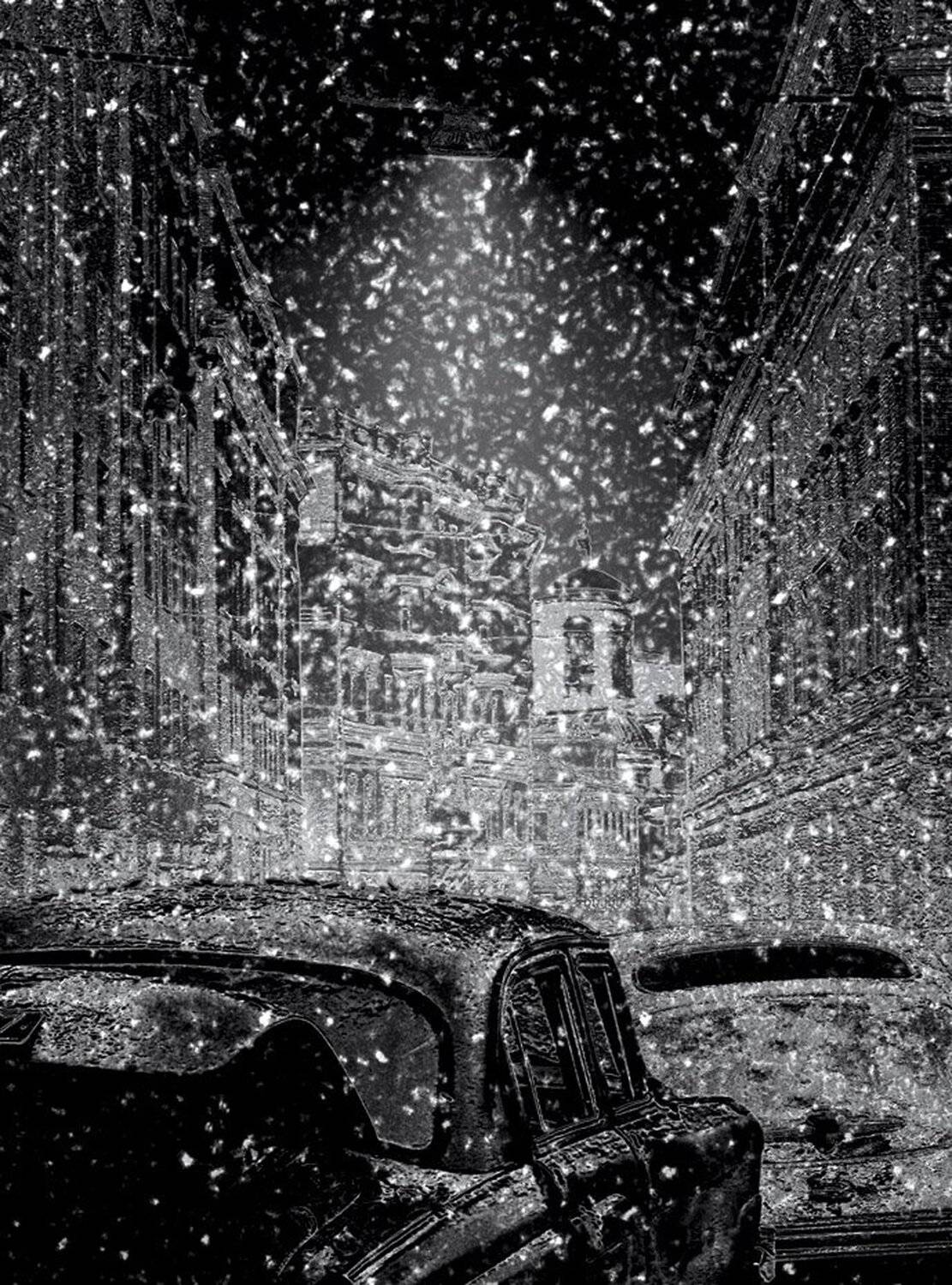 снег, улица, волга, победа, Boji