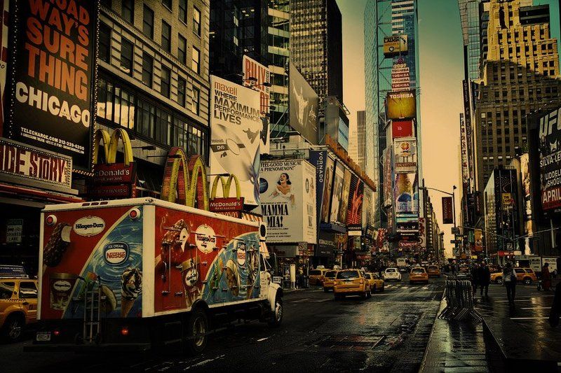 Утро на Тайм сквер. фото превью