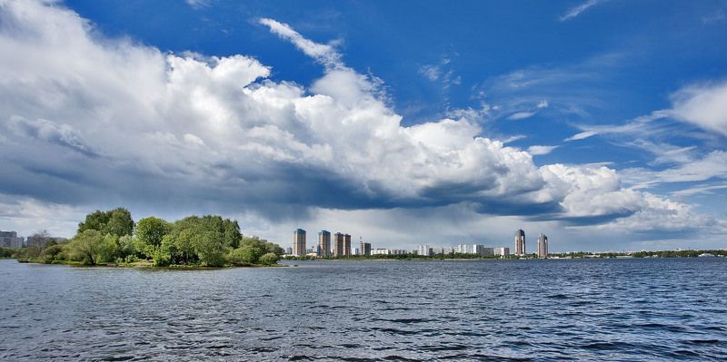 май, строгино, залив Строгинский залив фото превью