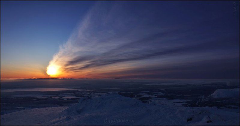 khibiny, mountain, russia, ski, горные лыжи, горы, кировск, россия, хибины Смотрите - падает звезда... фото превью