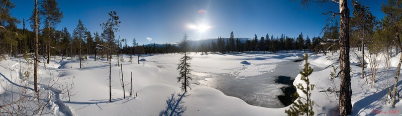 хибины, каскаснюнйок, колский п-ов, пейзаж, панорама Хибины. Долина речки Каскаснюнйок фото превью