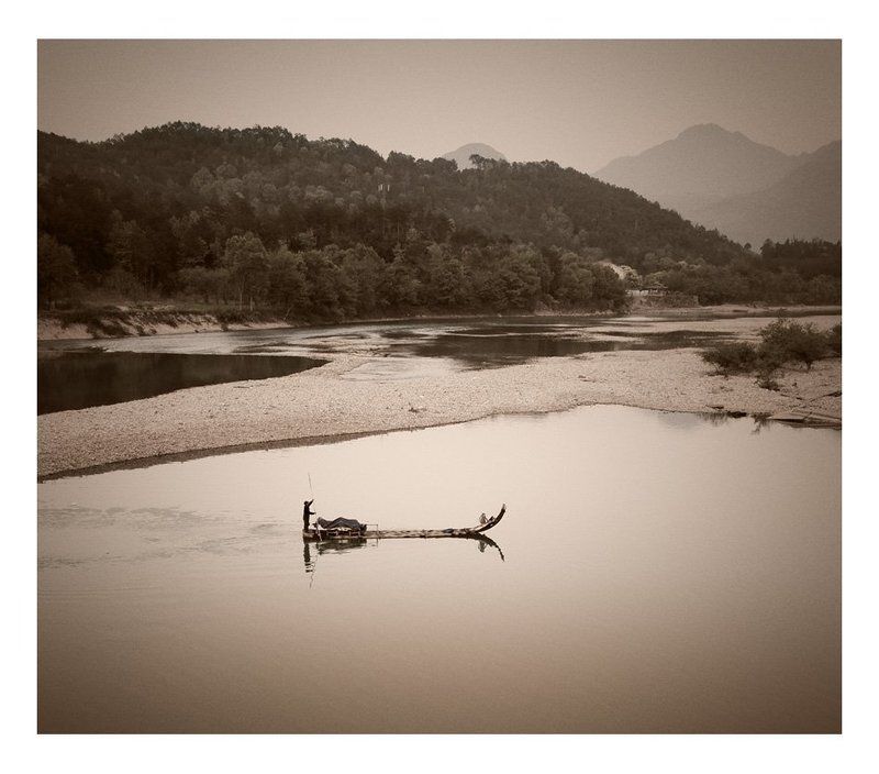 китай,река,поднебесная,наньси,путешествия,пейзаж,монохром Поднебесная фото превью