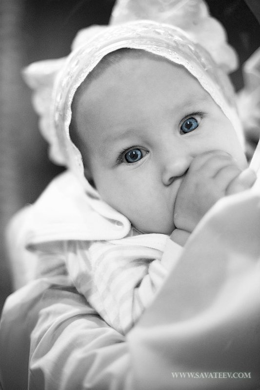 девочка, глаза, малыш, отец, руки, доверие Глазки фото превью