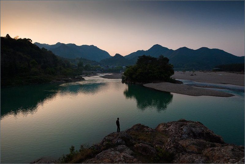 китай,наньси,река,вечер,тишина,покой,созерцание,путешествия Созерцание фото превью