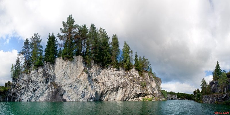 карелия, рускеала, карьер, мрамор Рускеальский мраморный карьер фото превью