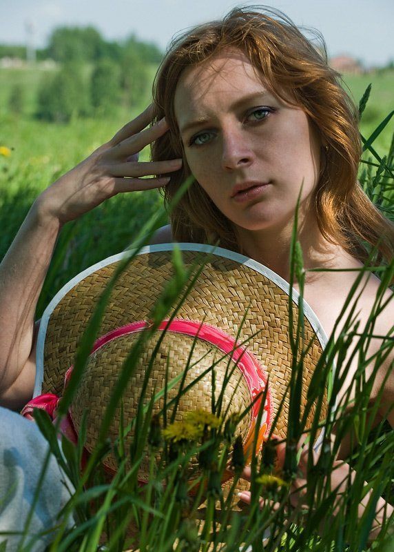 девушка,красота,настроение Tеya со шляпкой... фото превью