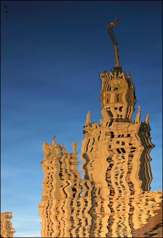 city, moscow, reflection, город, москва, отражение В стиле Гауди... фото превью