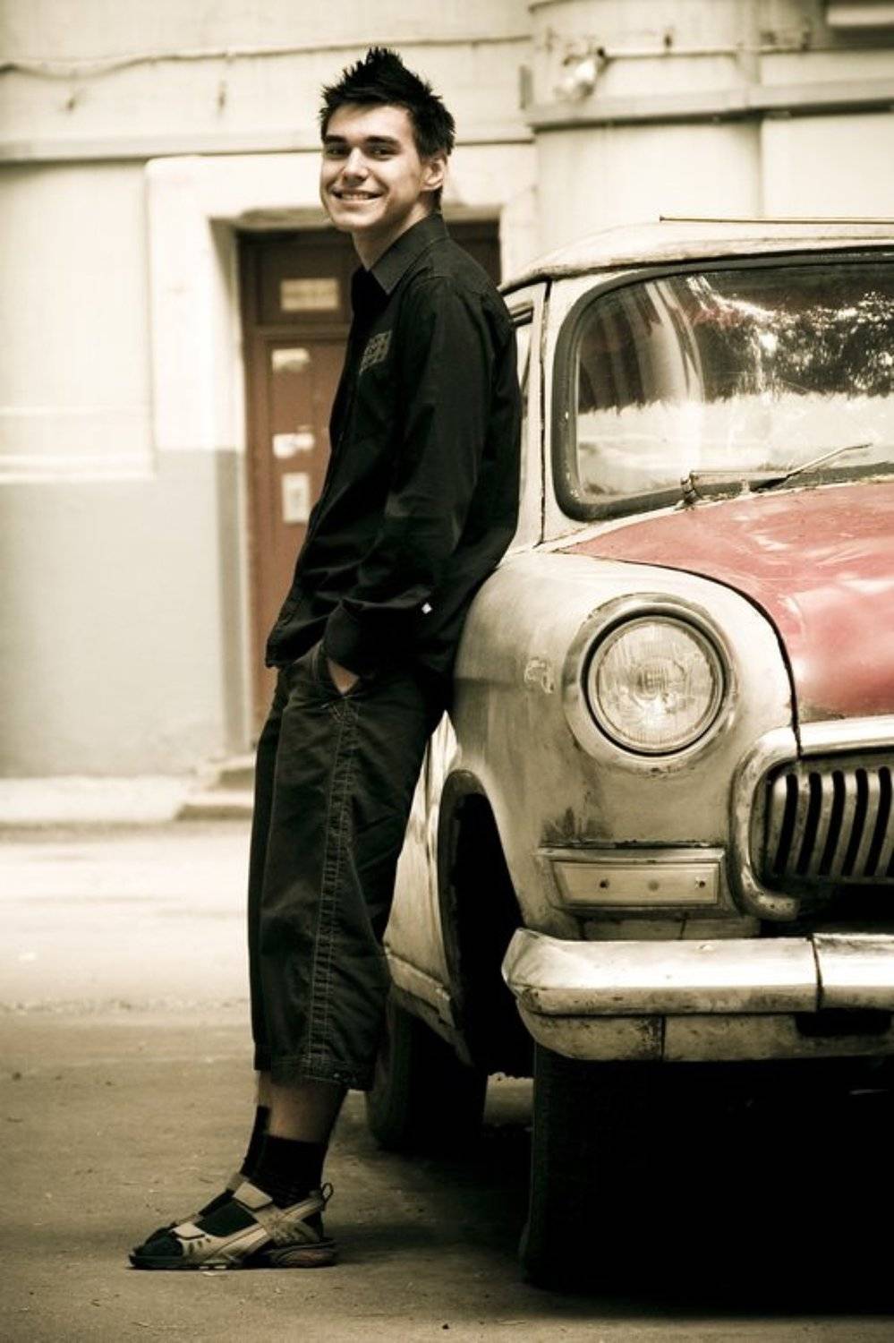 булгаков, модель, парень, волга, победа, машина, антиквариат, Егор Кочуров