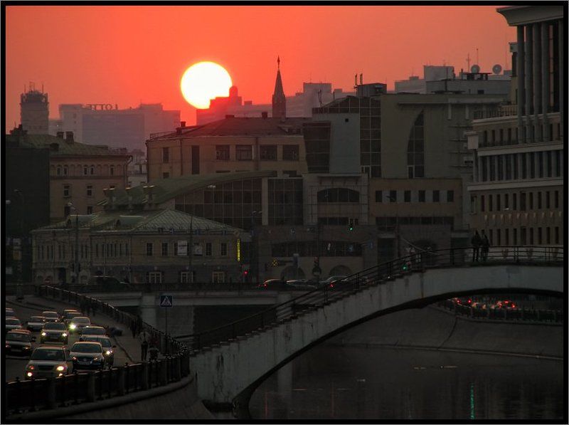 Версия московского заката фото превью