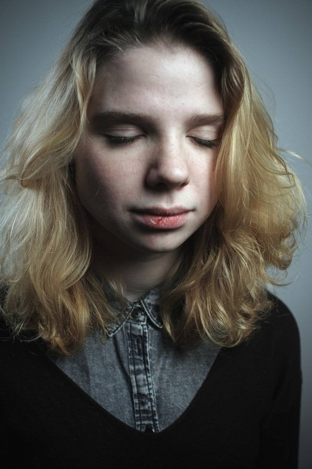 портрет, девушка, Петр Филатов