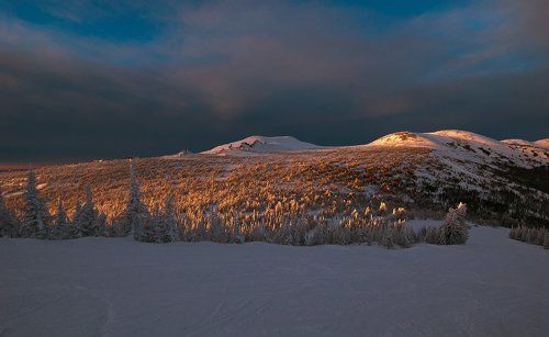 Выразительный вечер на горе Зелёной